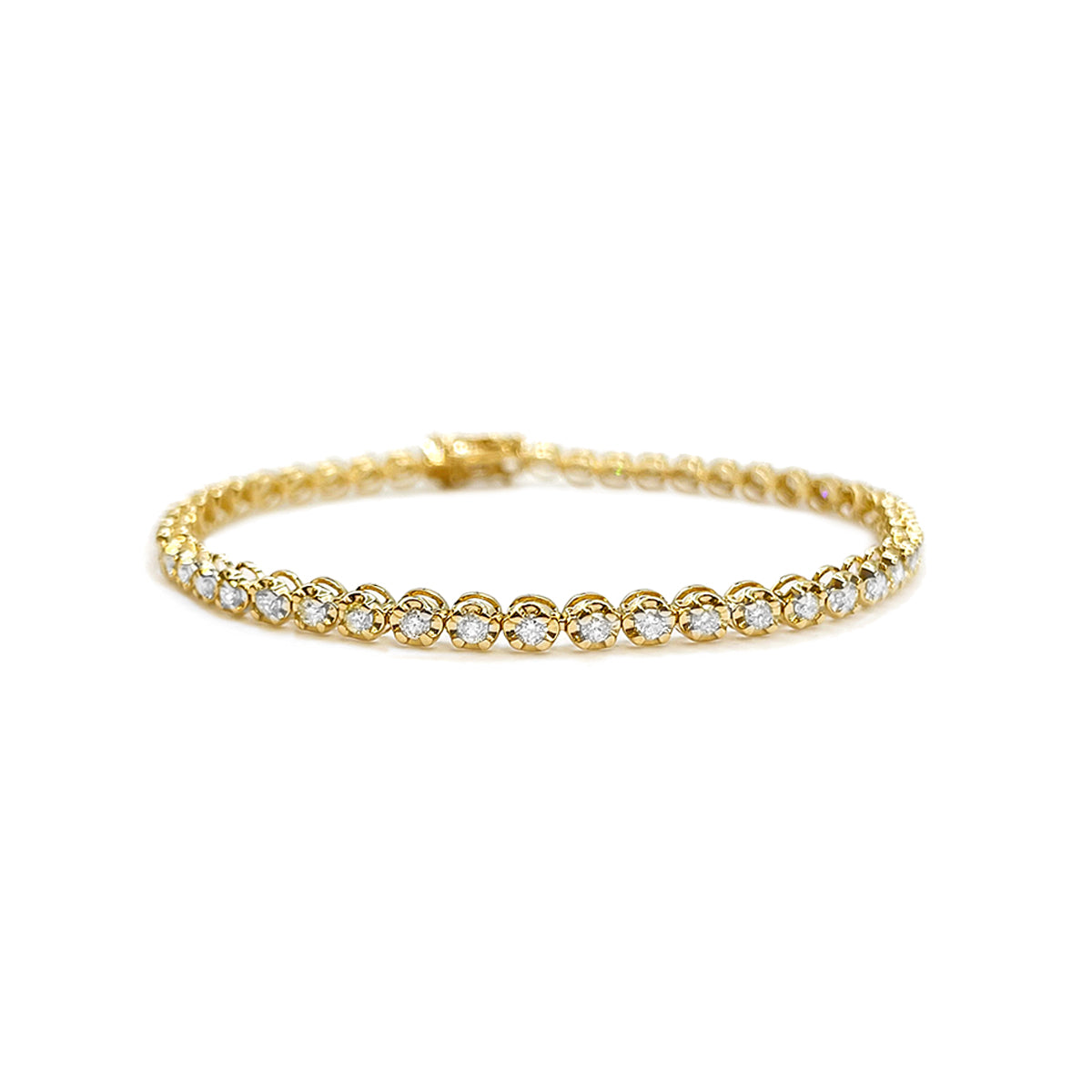 14K Ladies Bracelet Yellow Gold 2.00CTW