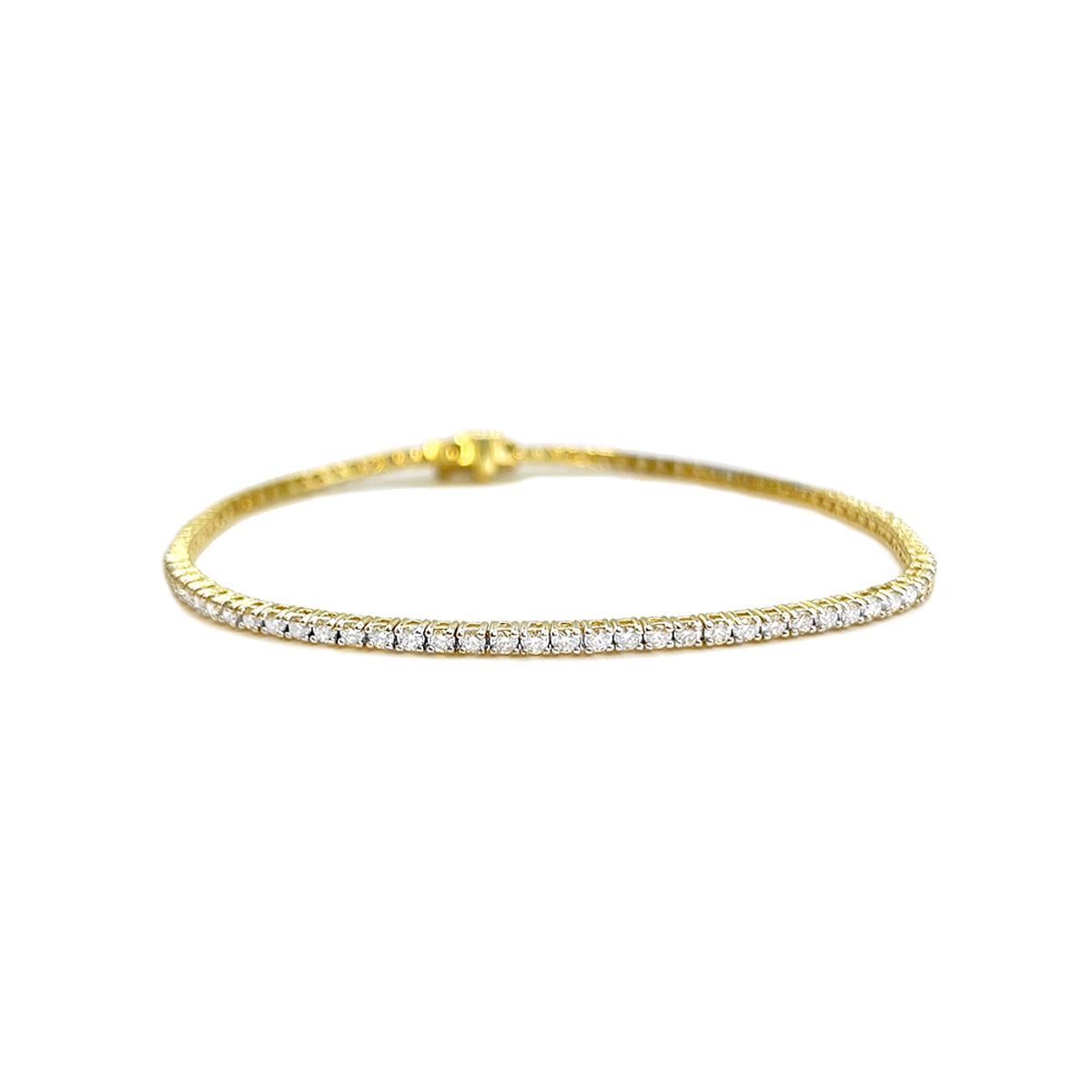 14K Ladies Bracelet Yellow Gold 1.50CTW