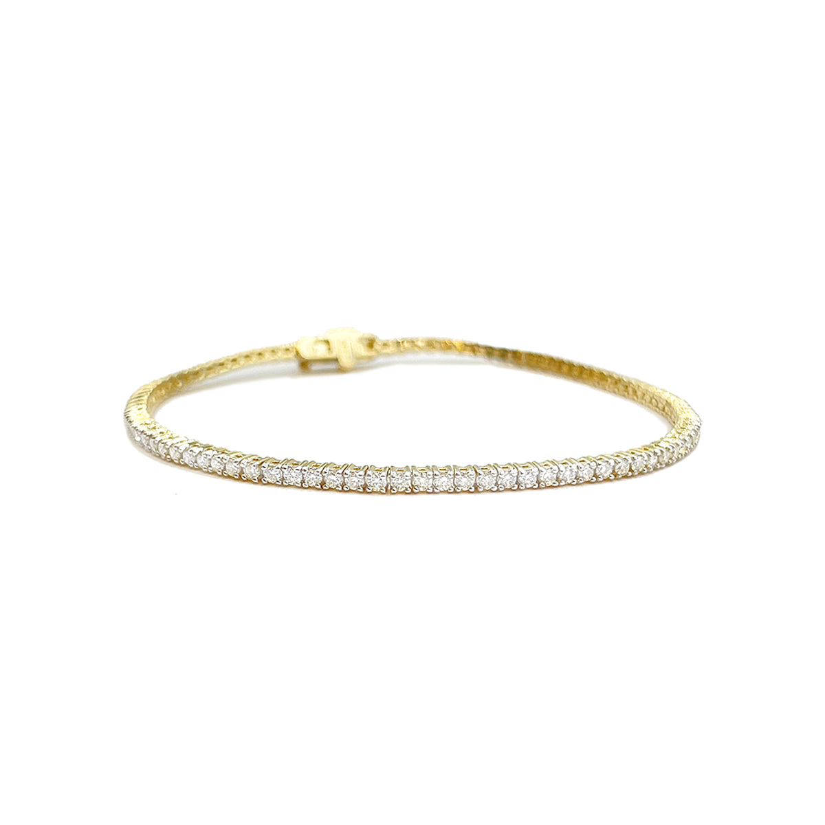 14K Ladies Bracelet Yellow Gold 1.75CTW