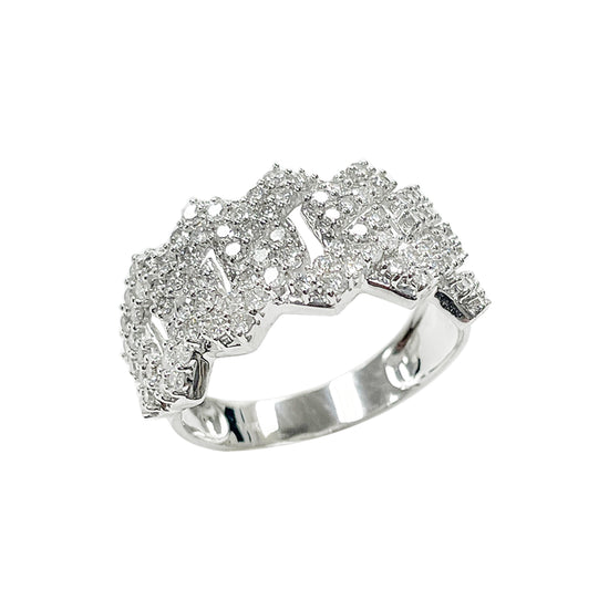 14K Men's Ring White Gold 2.00CTW