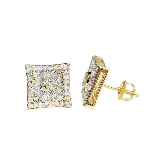 14K Earrings Yellow Gold 0.62CTW