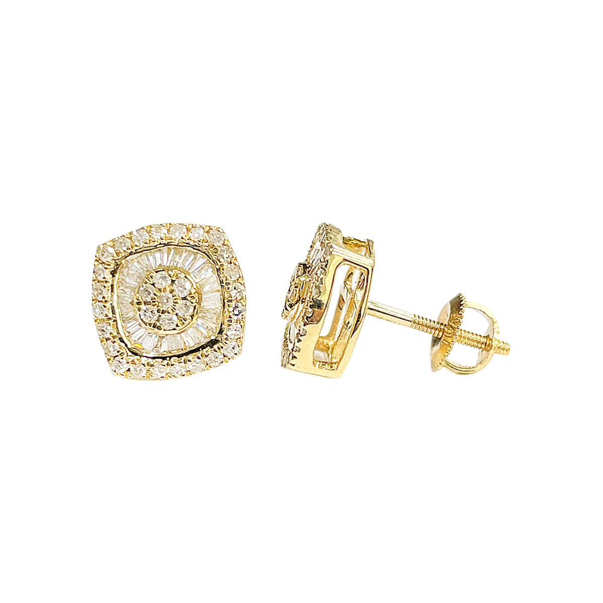 14K Earrings Yellow Gold 0.44CTW