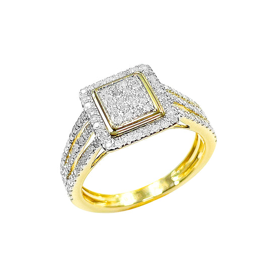 10K Ladies Ring Yellow Gold 0.47CTW