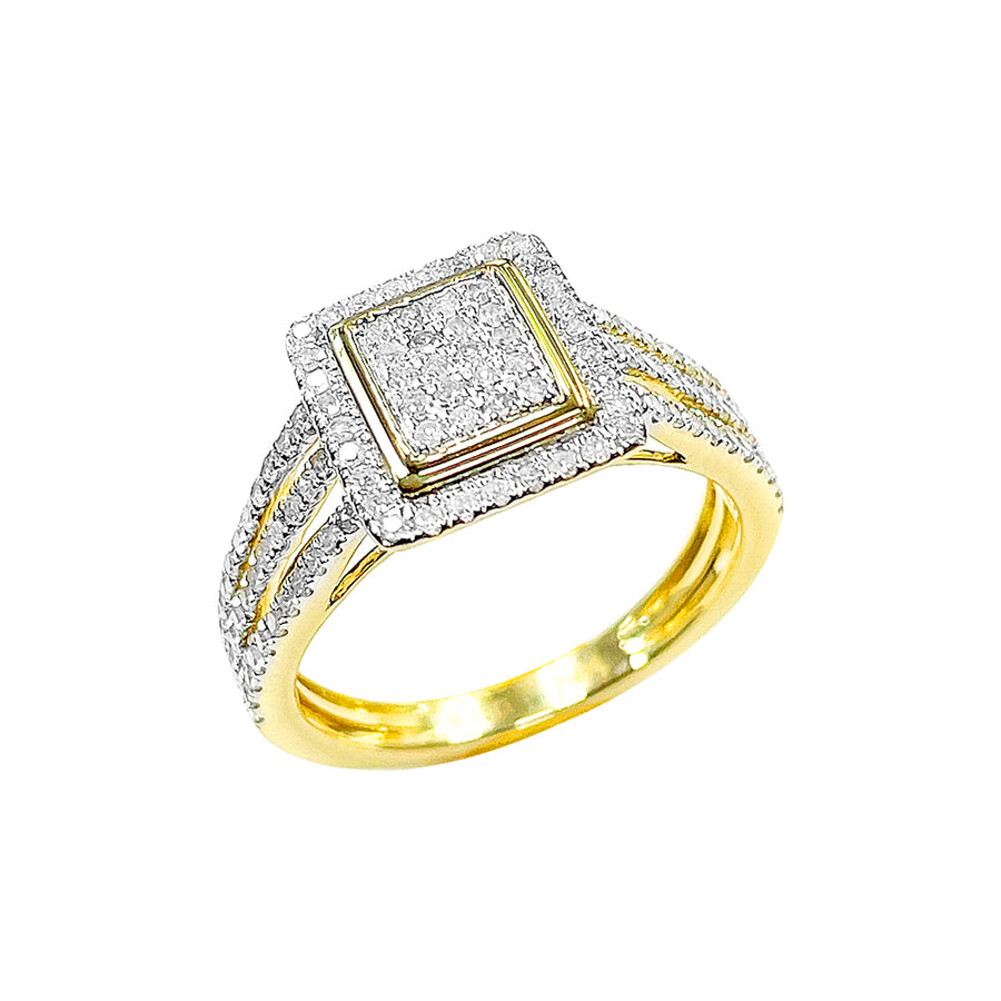 10K Ladies Ring Yellow Gold 0.47CTW