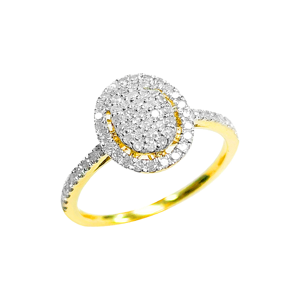 10K Ladies Ring Yellow Gold 0.36CTW