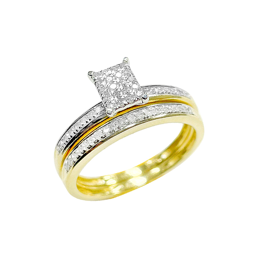 10K Bridal Set Yellow Gold 0.25CTW