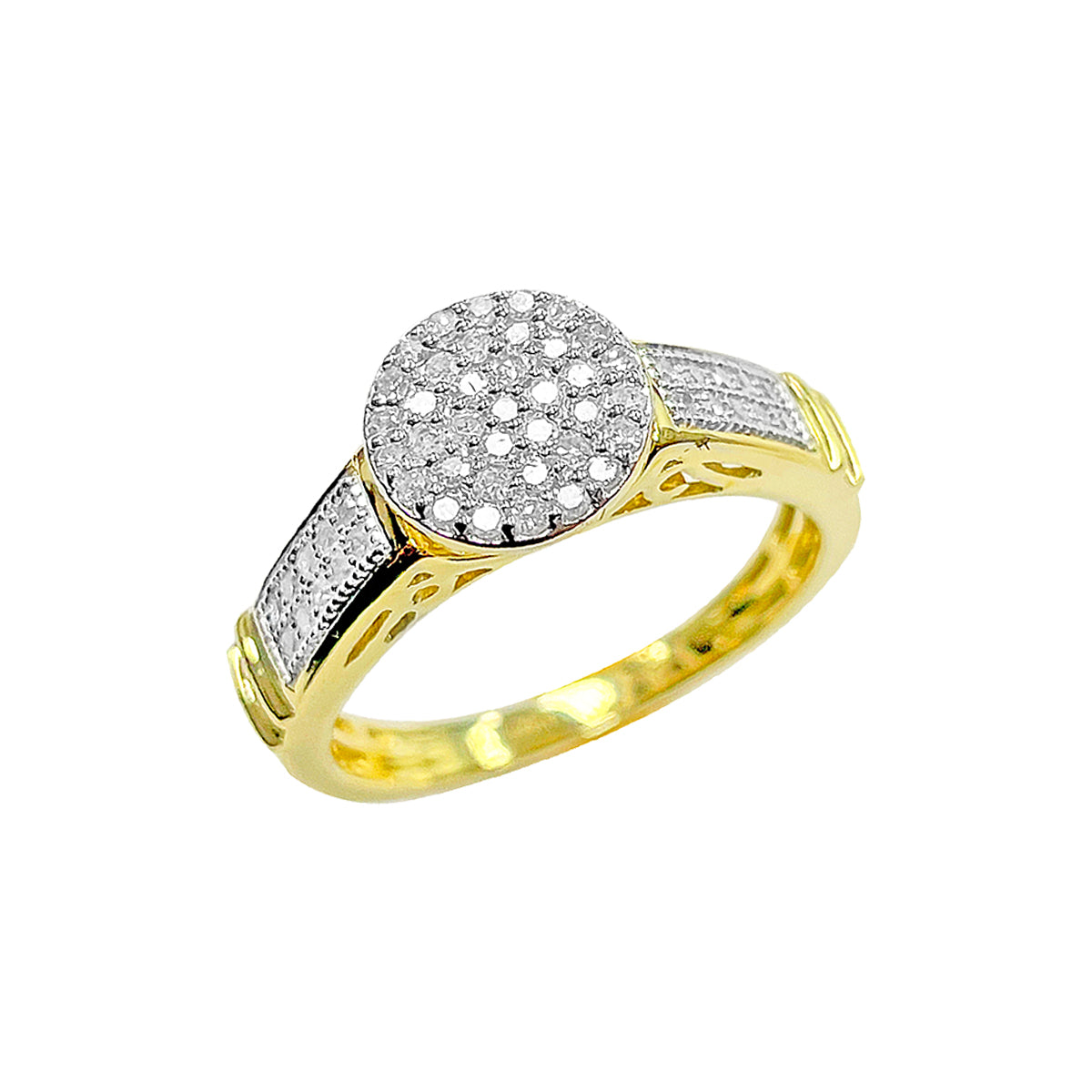 10K Ladies Ring Yellow Gold 0.29CTW