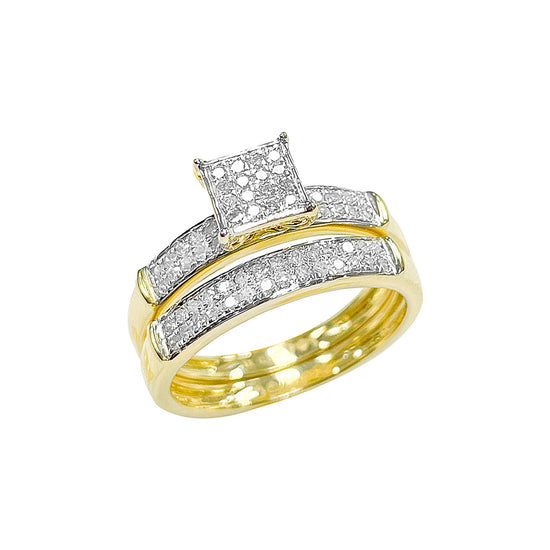 10K Bridal Set Yellow Gold 0.29CTW