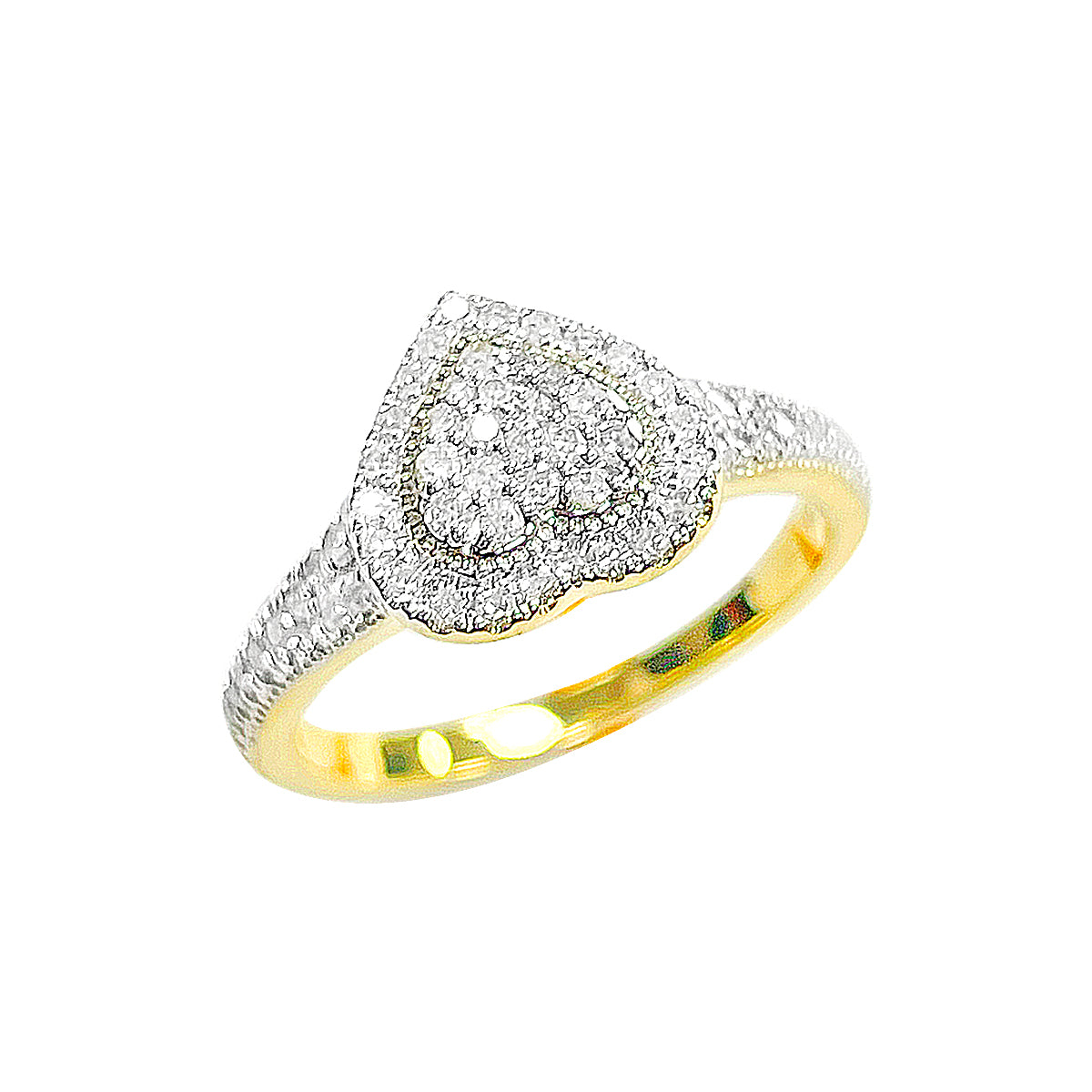 10K Ladies Ring Yellow Gold 0.35CTW