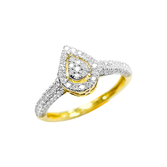 10K Ladies Ring Yellow Gold 0.43CTW