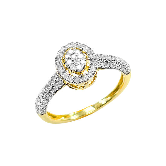 10K Ladies Ring Yellow Gold 0.43CTW