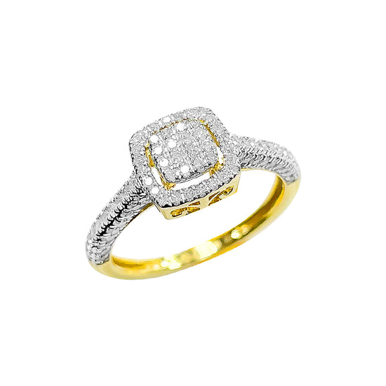 10K Ladies Ring Yellow Gold 0.46CTW