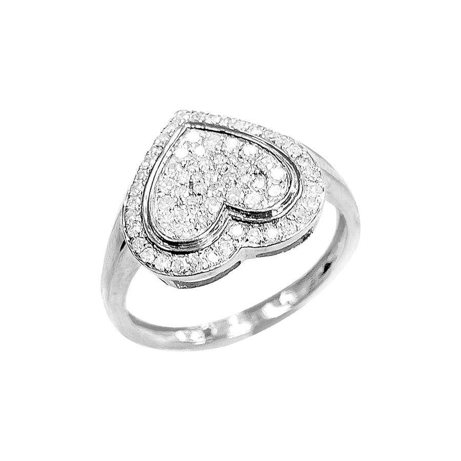 10K Ladies Ring White Gold 0.34CTW