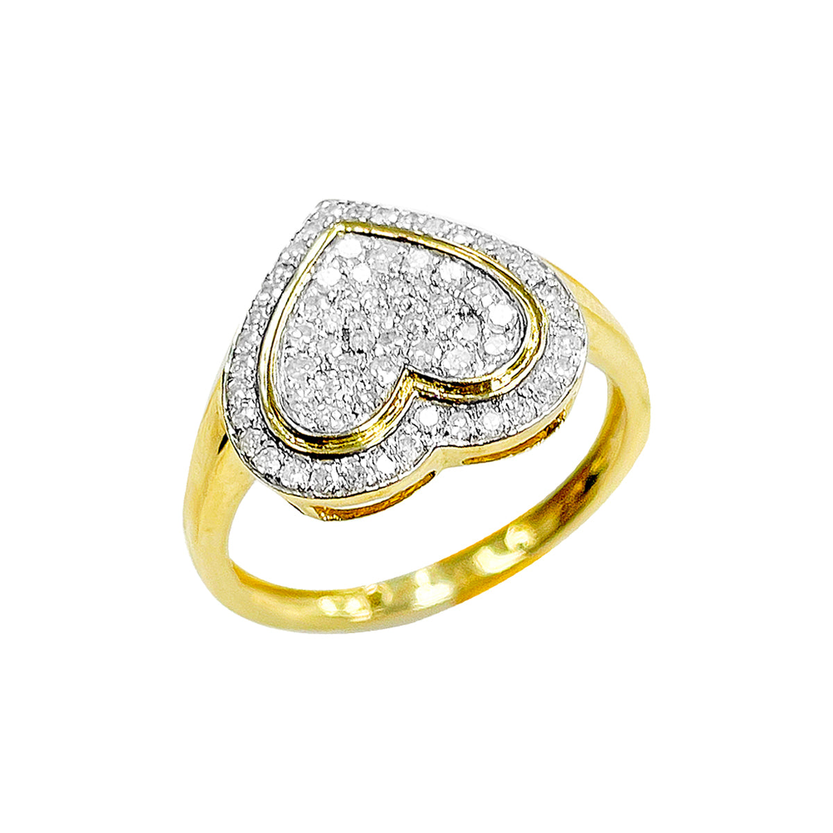 10K Ladies Ring Yellow Gold 0.34CTW