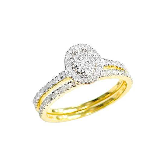 10K Ladies Ring Yellow Gold 0.46CTW