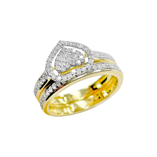 10K Bridal Set Yellow Gold 0.44CTW