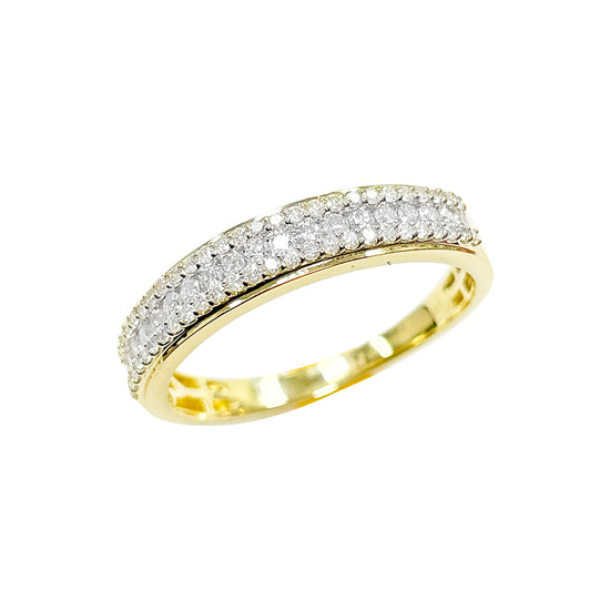 14K Ladies Band Yellow Gold 0.50CTW