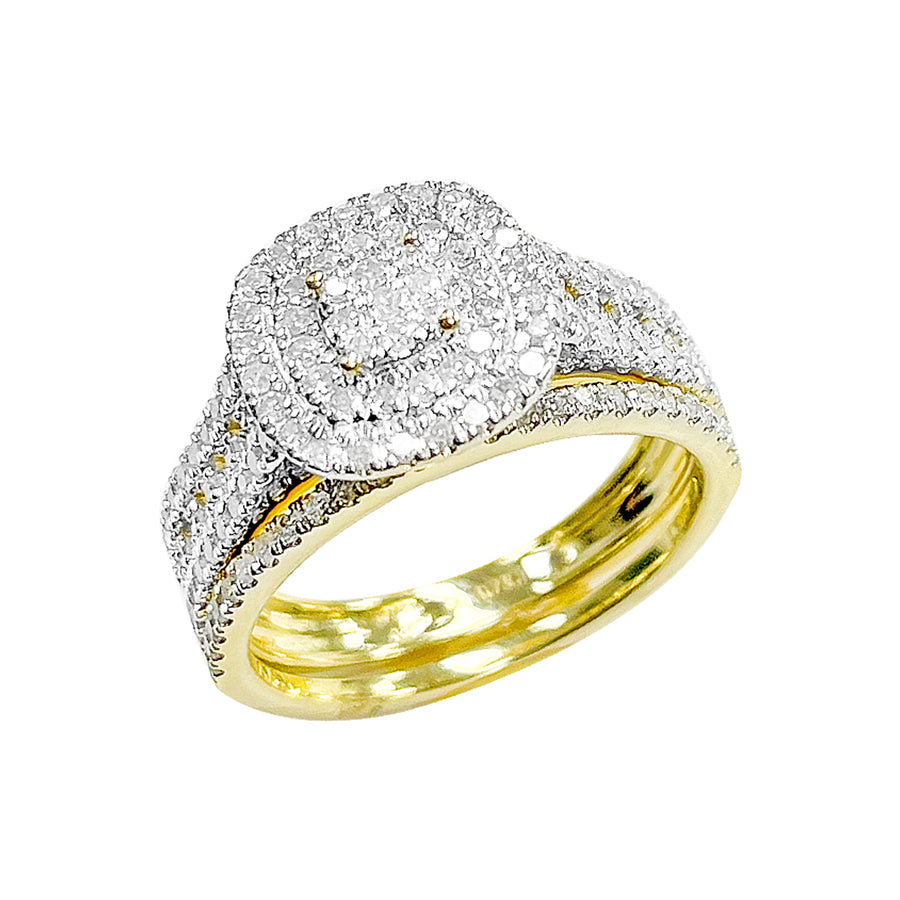 10K Bridal Set Yellow Gold 0.73CTW