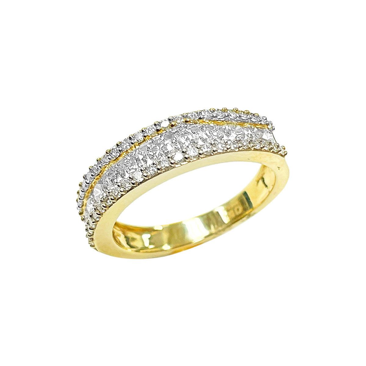 14K Ladies Band Yellow Gold 1.00CTW