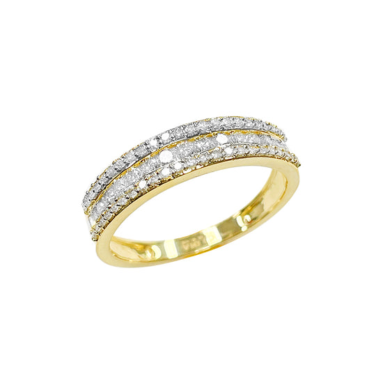 14K Ladies Band Yellow Gold 0.50CTW