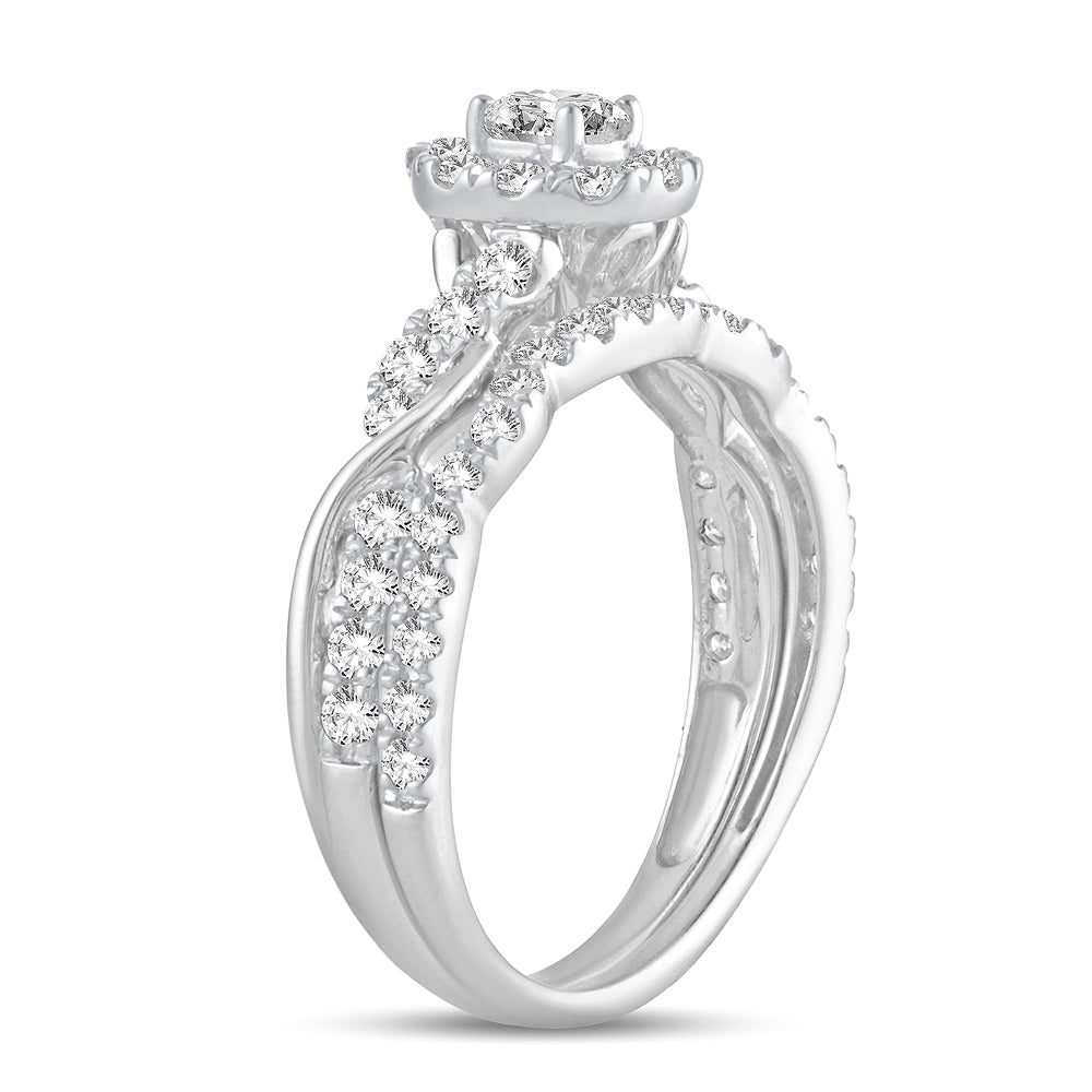 14K 1.00CT Fancy Cut Bridal Ring