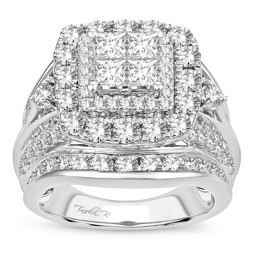 14K 4.00CT Diamond bridal ring