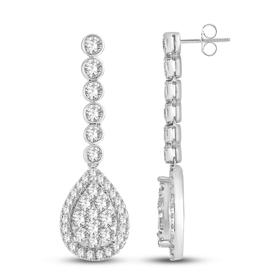 14K 3.01CT Diamond Earrings